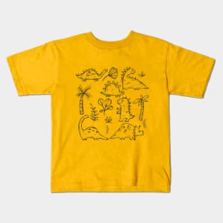 dinosaurs, dinosaurs were alive a long time ago Kids T-Shirt